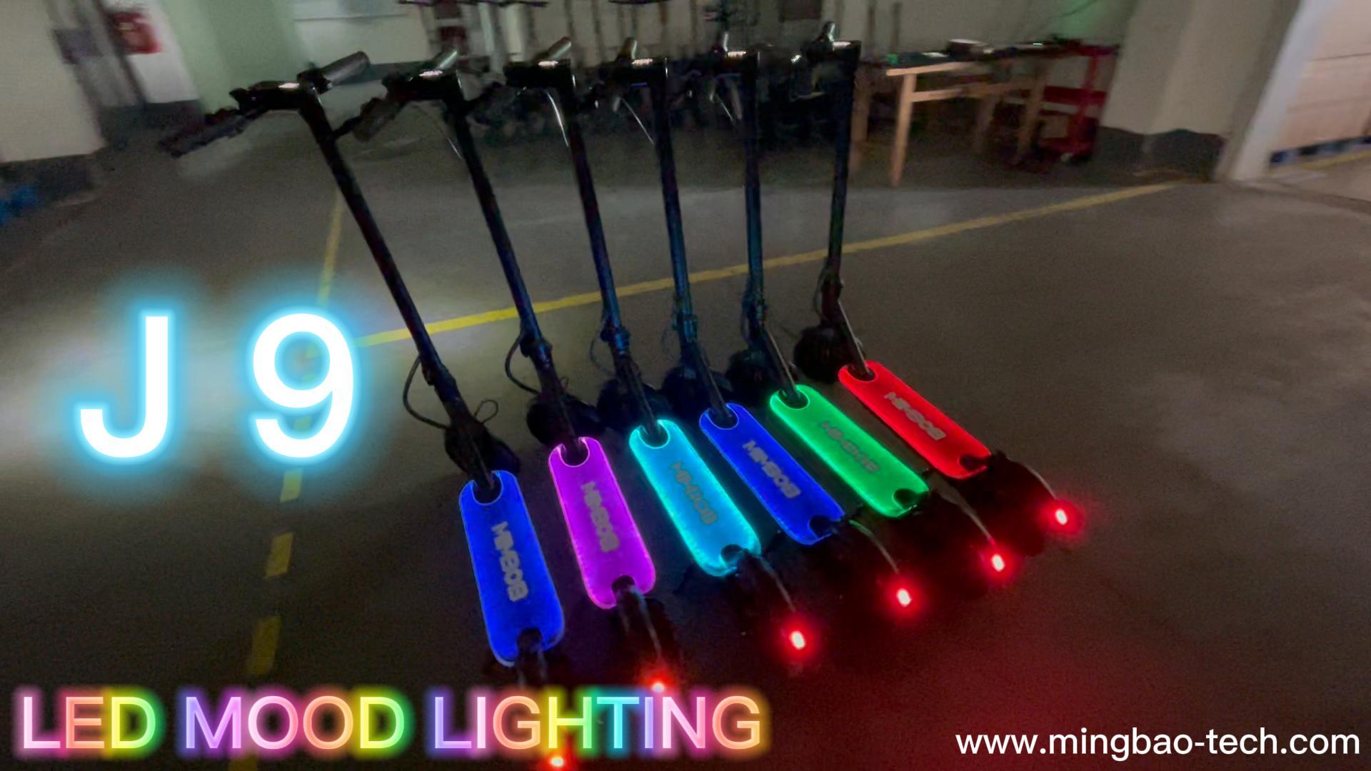 Light display of electric scooters—J9